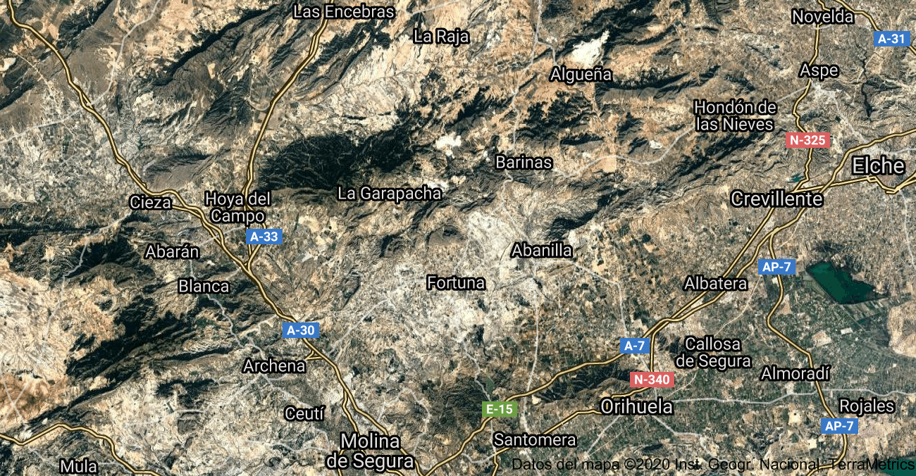 Foto satelital de Fortuna