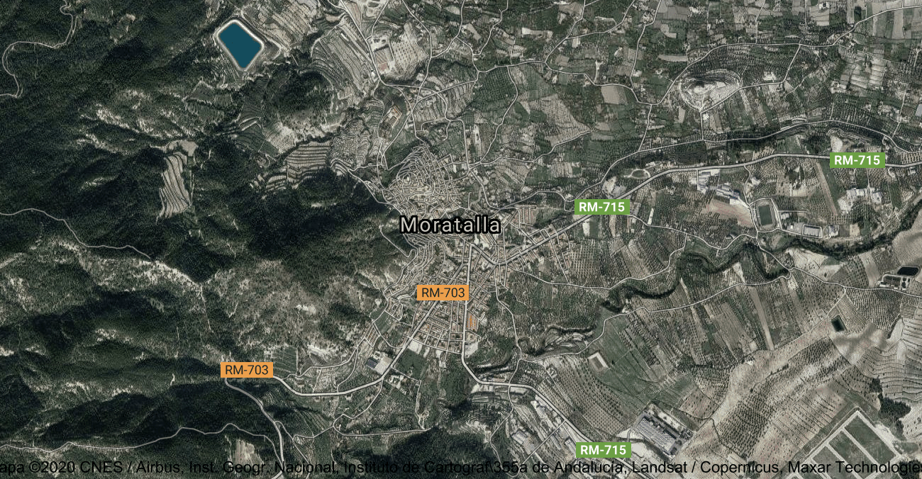 Foto satelital de Moratalla