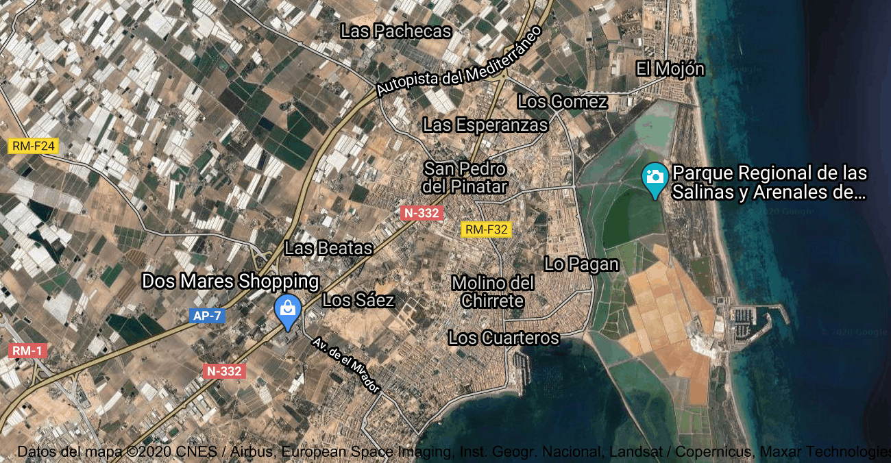 Foto satelital de Crevillente