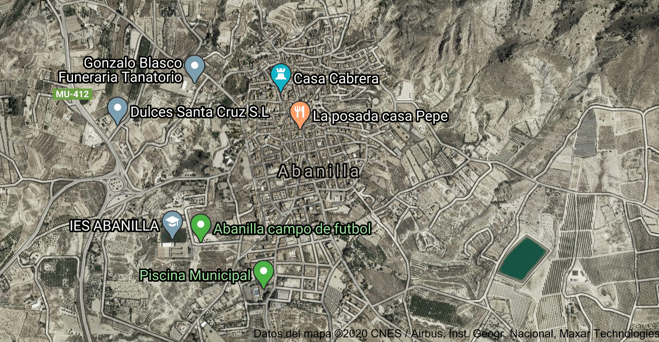 Foto satelital de Abanilla