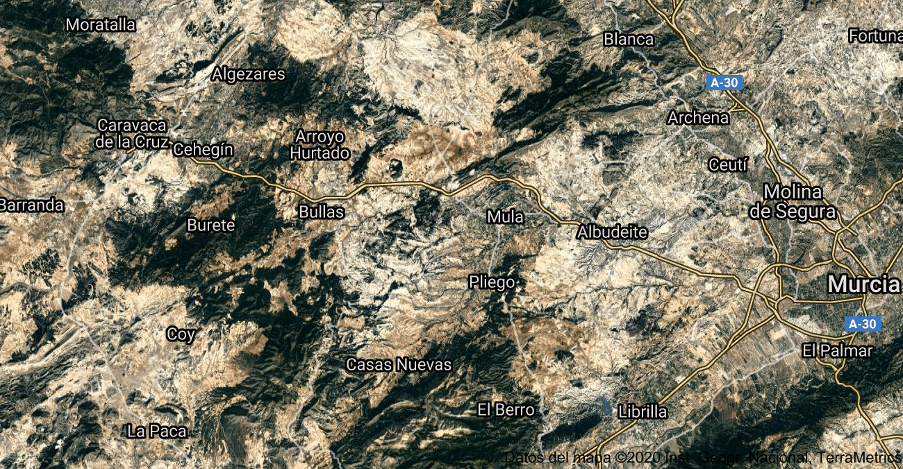 Foto satelital de Mula