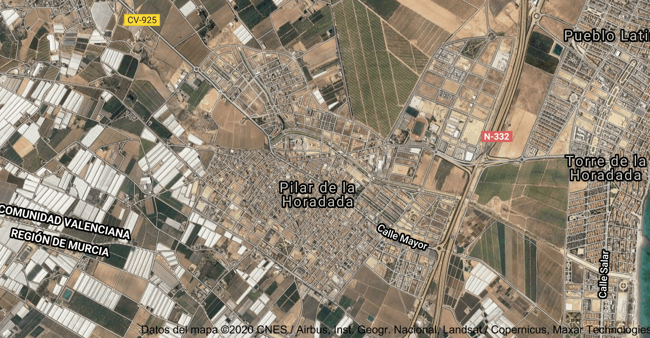 Foto satelital de Elche