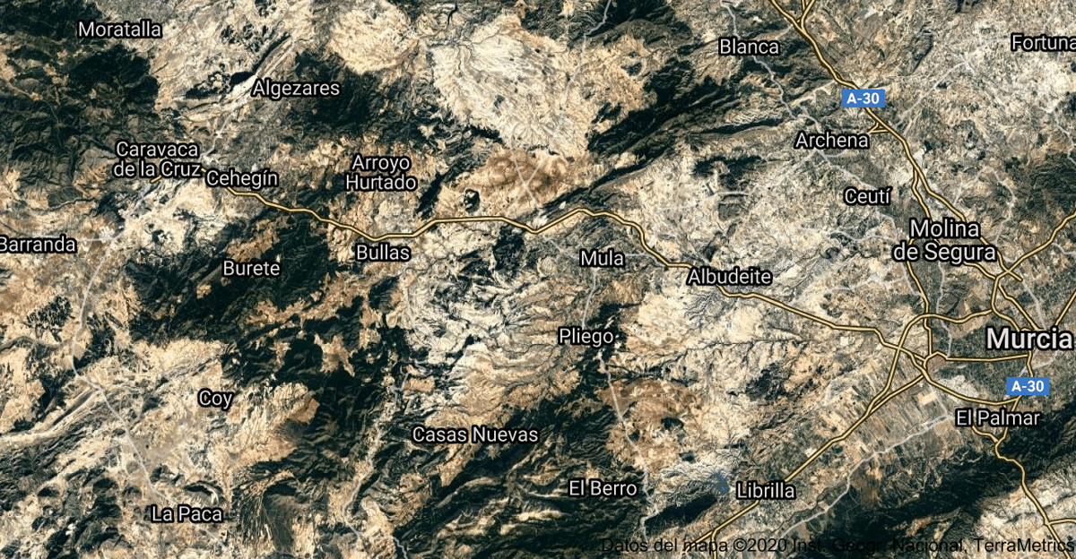 Foto satelital de Mula